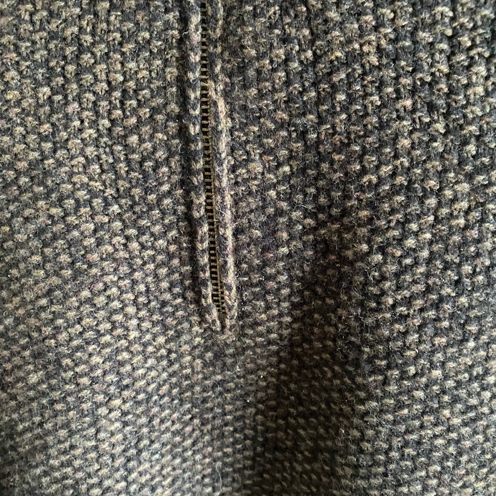 Fisherman Out Of Ireland Ribbed Sweater Men XXL Brown Virgin Wool Donegal - Picture 5 of 12